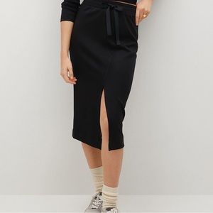 MANGO Elastic Waist Skirt in Medium